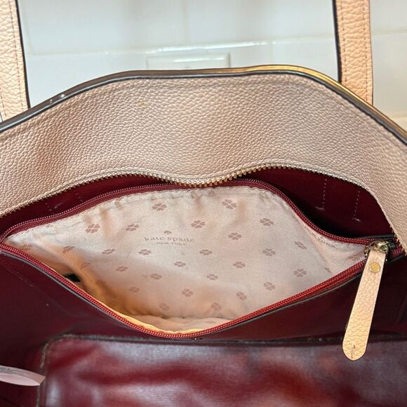 Kate Spade Pebbled Leather Large Margaux Zip Top Tote - Picture 16 of 16
